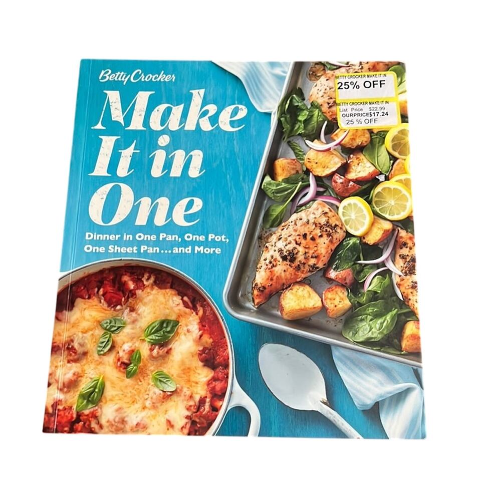 Betty Crocker Make It in One Cookbook Main Dishes Color Pics Softcover